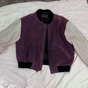 Letterman Style Leather Jacket